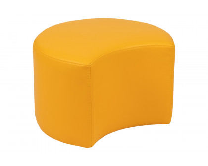 BLNK Nicholas Moon Flexible Soft Seating - Yellow, 12"H Seat