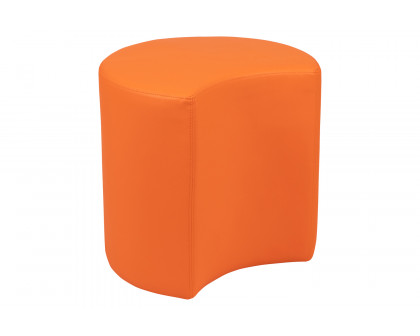 BLNK Nicholas Moon Flexible Soft Seating - Orange, 18"H Seat