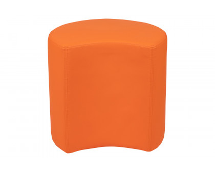 BLNK Nicholas Moon Flexible Soft Seating - Orange, 18"H Seat