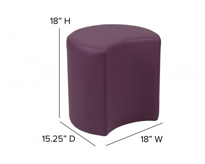 BLNK Nicholas Moon Flexible Soft Seating - Purple, 18"H Seat