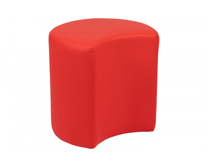 BLNK Nicholas Moon Flexible Soft Seating - Red, 18"H Seat