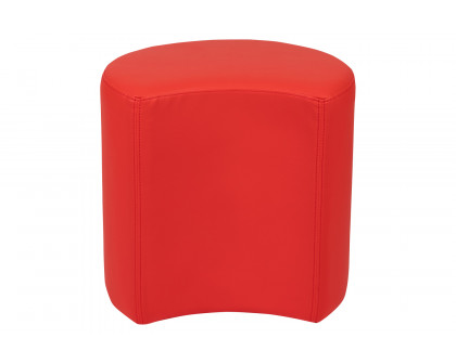 BLNK Nicholas Moon Flexible Soft Seating - Red, 18"H Seat