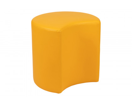 BLNK Nicholas Moon Flexible Soft Seating - Yellow, 18"H Seat