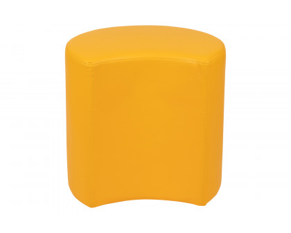 BLNK Nicholas Moon Flexible Soft Seating - Yellow, 18"H Seat