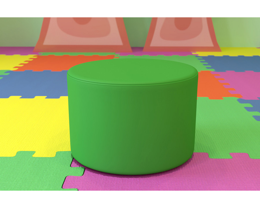 BLNK Nicholas Circle Flexible Soft Seating - Green, 12"H Seat