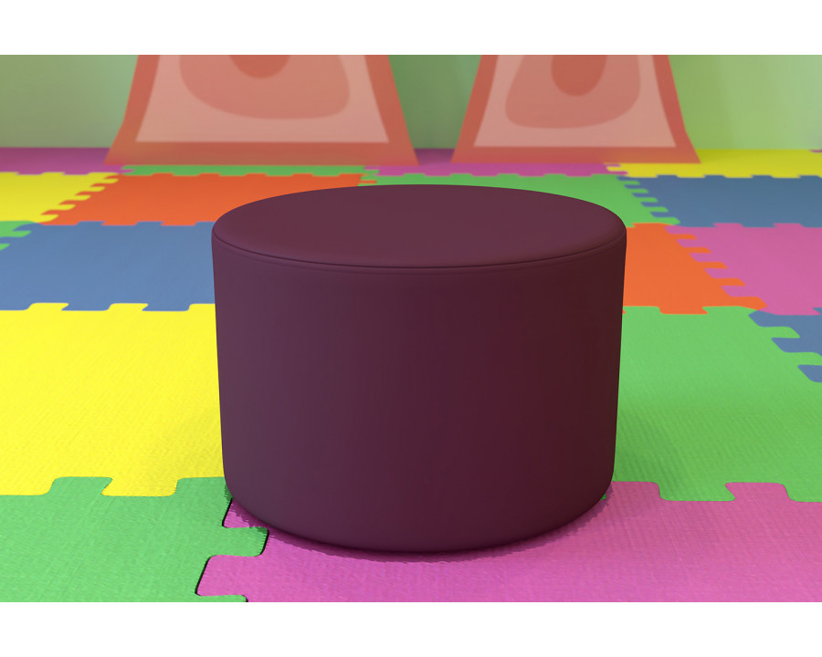 BLNK Nicholas Circle Flexible Soft Seating - Purple, 12"H Seat