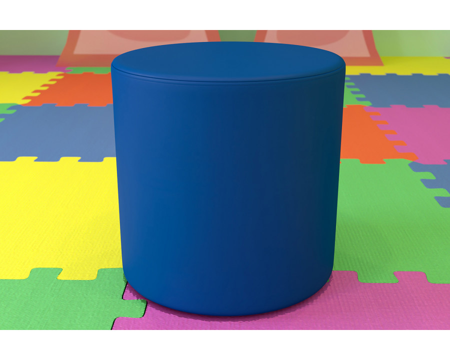 BLNK Nicholas Circle Flexible Soft Seating - Blue, 18"H Seat