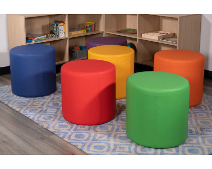 BLNK Nicholas Circle Flexible Soft Seating - Blue, 18"H Seat