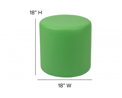 BLNK Nicholas Circle Flexible Soft Seating - Green, 18"H Seat