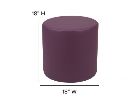 BLNK Nicholas Circle Flexible Soft Seating - Purple, 18"H Seat