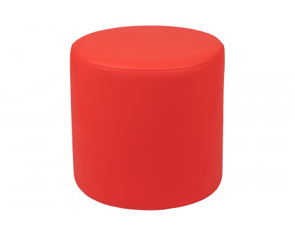 BLNK Nicholas Circle Flexible Soft Seating - Red, 18"H Seat