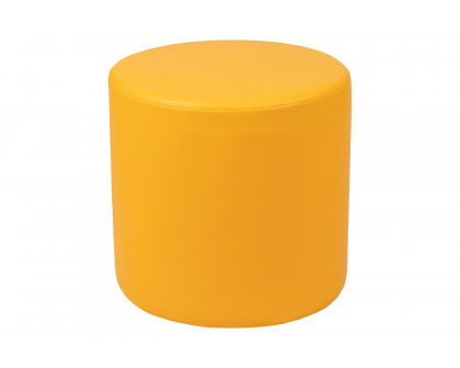 BLNK Nicholas Circle Flexible Soft Seating - Yellow, 18"H Seat