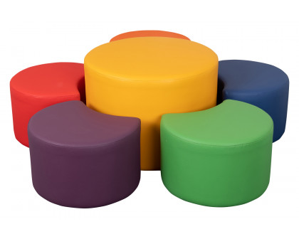 BLNK Nicholas Soft Seating Flexible Flower Set, Assorted Colors - 12"H and 18"H Seat