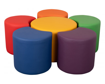 BLNK Nicholas Soft Seating Flexible Flower Set, Assorted Colors - 18"H Seat