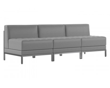 BLNK - HERCULES Imagination Series LeatherSoft Waiting Room Lounge Set, Reception Bench 3 Piece