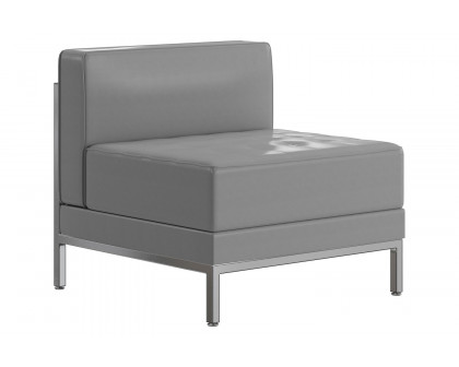 BLNK HERCULES Imagination Series LeatherSoft Contemporary Middle Chair - Gray