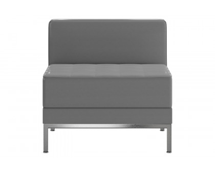 BLNK HERCULES Imagination Series LeatherSoft Contemporary Middle Chair - Gray