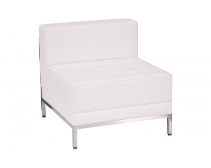 BLNK HERCULES Imagination Series LeatherSoft Contemporary Middle Chair - Melrose White