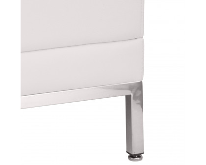 BLNK HERCULES Imagination Series LeatherSoft Contemporary Middle Chair - Melrose White