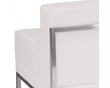 BLNK HERCULES Imagination Series LeatherSoft Contemporary Middle Chair - Melrose White