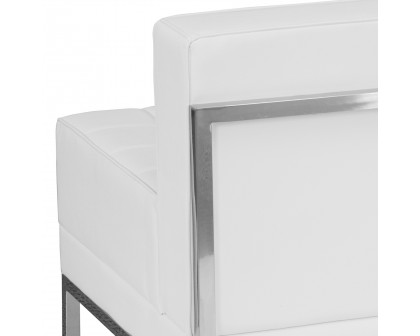 BLNK HERCULES Imagination Series LeatherSoft Contemporary Middle Chair - Melrose White