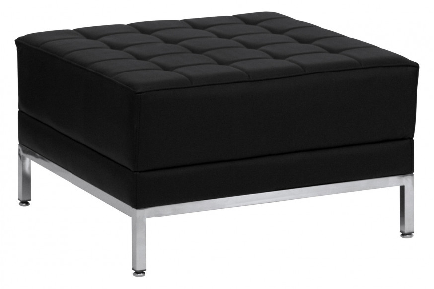 BLNK™ HERCULES Imagination Series LeatherSoft Ottoman - Black