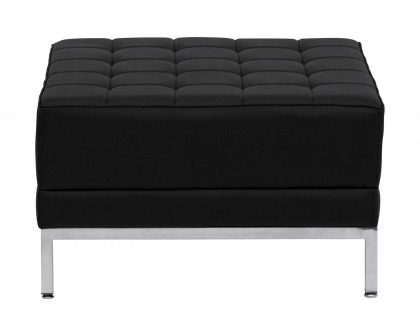 BLNK™ HERCULES Imagination Series LeatherSoft Ottoman - Black