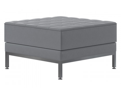 BLNK HERCULES Imagination Series LeatherSoft Ottoman - Gray