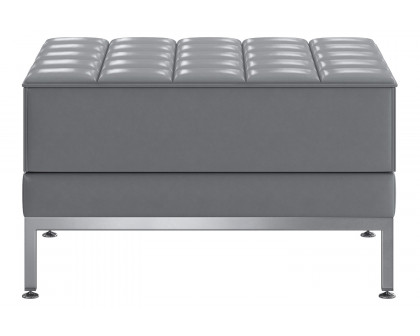 BLNK HERCULES Imagination Series LeatherSoft Ottoman - Gray