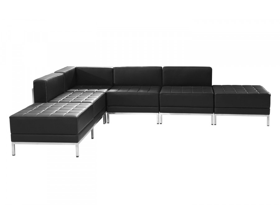 BLNK HERCULES Imagination Series Set 8 LeatherSoft Sectional Configuration 6 Pieces