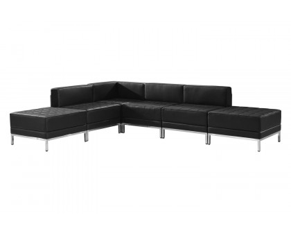 BLNK HERCULES Imagination Series Set 8 LeatherSoft Sectional Configuration 6 Pieces