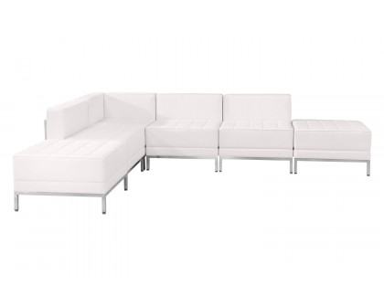 BLNK HERCULES Imagination Series Set 8 LeatherSoft Sectional Configuration 6 Pieces