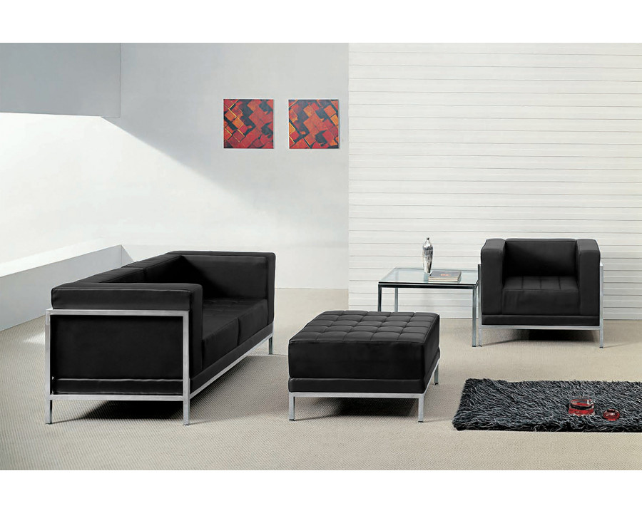 BLNK - HERCULES Imagination Series LeatherSoft Loveseat, Chair and Ottoman Set