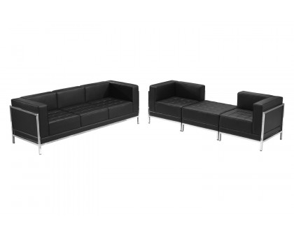 BLNK HERCULES Imagination Series LeatherSoft Sofa and Lounge Chair Set 4 Pieces