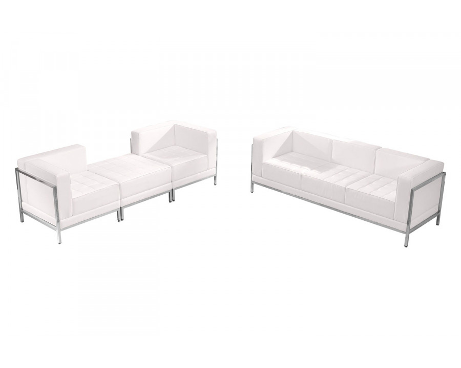 BLNK HERCULES Imagination Series LeatherSoft Sofa and Lounge Chair Set 4 Pieces