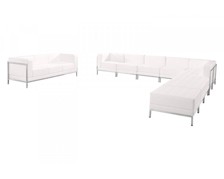 BLNK HERCULES Imagination Series LeatherSoft Sectional and Sofa Set 10 Pieces