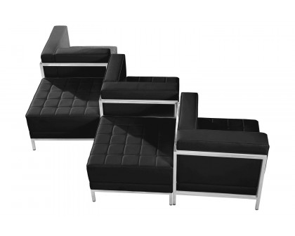 BLNK HERCULES Imagination Series LeatherSoft Chair and Ottoman Set 5 Piece