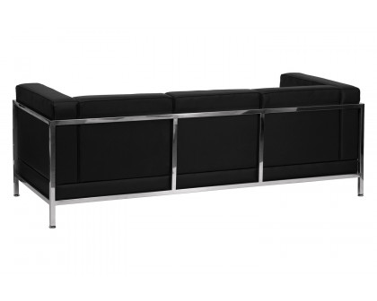 BLNK HERCULES Imagination Series LeatherSoft Contemporary Sofa with Encasing Frame - Black