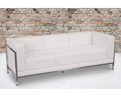 BLNK HERCULES Imagination Series LeatherSoft Contemporary Sofa with Encasing Frame