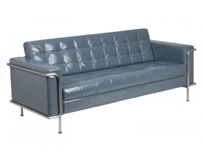 BLNK HERCULES Lacey Series LeatherSoft Contemporary Sofa with Encasing Frame - Gray