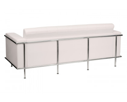 BLNK™ HERCULES Lacey Series LeatherSoft Contemporary Sofa with Encasing Frame - Melrose White