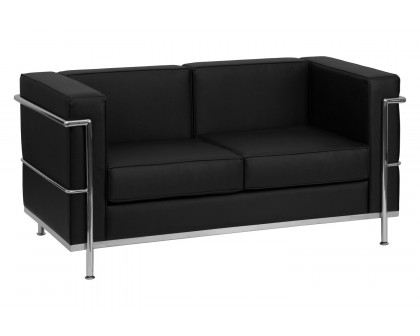 BLNK HERCULES Regal Series LeatherSoft Contemporary Loveseat with Encasing Frame