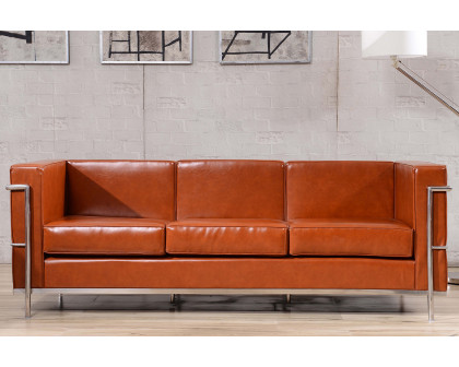 BLNK HERCULES Regal Series LeatherSoft Contemporary Sofa with Encasing Frame