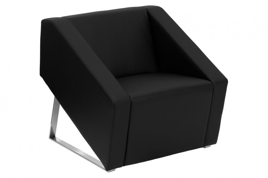 BLNK™ HERCULES Smart Series LeatherSoft Lounge Chair - Black