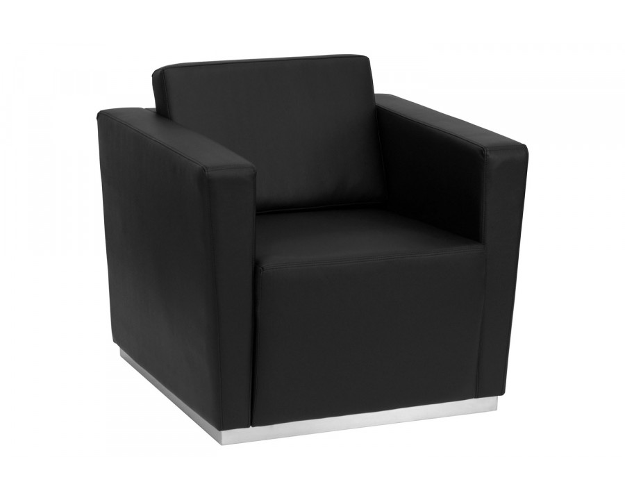 BLNK - HERCULES Trinity LeatherSoft Contemporary Chair with Stainless Steel Base