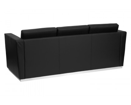 BLNK - HERCULES Trinity Series LeatherSoft Contemporary Sofa with Stainless Steel Base