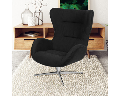 BLNK Rally Fabric Swivel Wing Chair