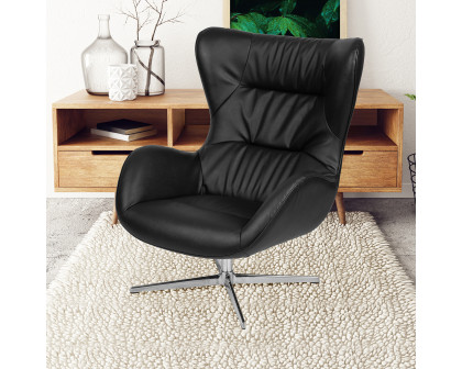 BLNK Rally LeatherSoft Swivel Wing Chair