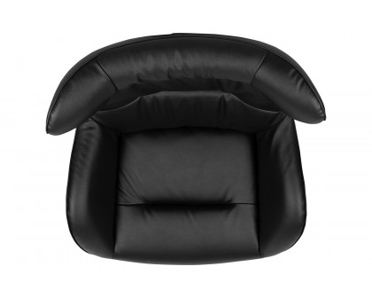 BLNK™ Rally LeatherSoft Swivel Wing Chair - Black