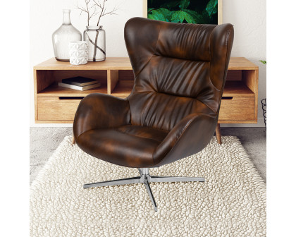 BLNK Rally LeatherSoft Swivel Wing Chair